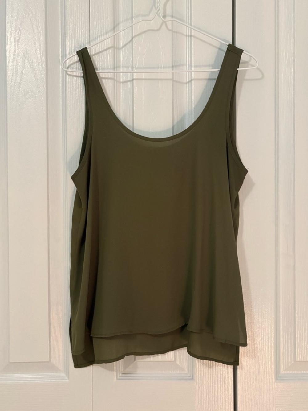 Topshop Chiffon Tank Top